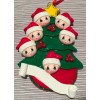 Christmas Tree with 6 Santas